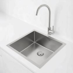 Pure.Sink Exclusivo RVS umivalnik 40x40 cm 10mm radius vgradnja, ravna gradnja in nadgradnja PEX4040-02