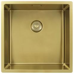 Pure.Sink Exclusivo Zlato korito 40x40 cm 10mm radius podgradnja, ravna gradnja in nadgradnja PEX4040-60