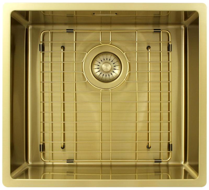 Pure.Sink Exclusivo Zlato korito 45x40 cm 10mm polmer podgradnja, ravna gradnja in nadgradnja PEX4540-60