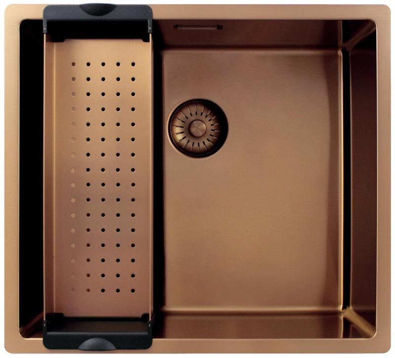 Pure.Sink Exclusivo Bakreni umivalnik 45x40 cm 10mm radij podgradnja, ravna gradnja in nadgradnja PEX4540-62