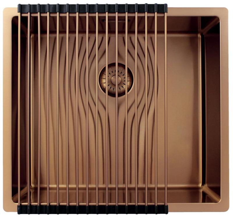 Pure.Sink Exclusivo Bakreni umivalnik 45x40 cm 10mm radij podgradnja, ravna gradnja in nadgradnja PEX4540-62