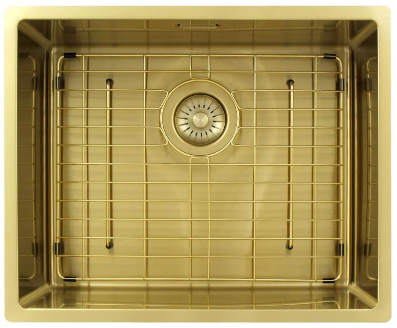 Pure.Sink Exclusivo Zlato pomivalno korito 50x40 cm 10mm polmer podgradnje, ravne gradnje in nadgradnje PEX5040-60
