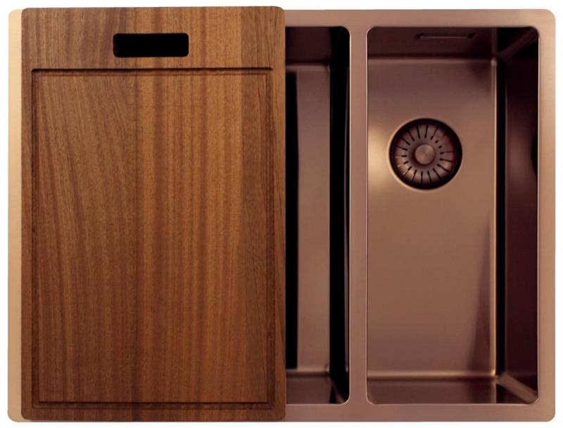 Pure.Sink Exclusivo Bakrena 1,5 en in pol umivalnik 34+18 cm 10mm polmer PEX341840-62