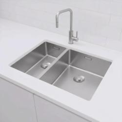Pure.Sink Exclusivo RVS 1,5 pol in pol umivalnik 18+34 cm 10mm radij PEX183440-02