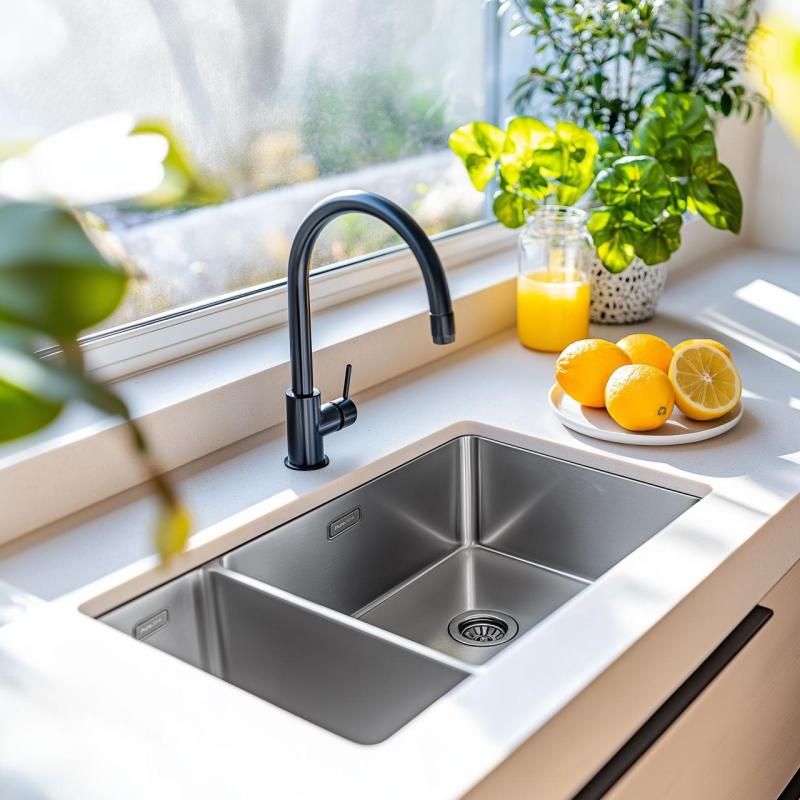 Pure.Sink Exclusivo RVS 1,5 pol in pol umivalnik 18+34 cm 10mm radij PEX183440-02