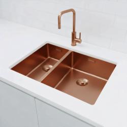 Pure.Sink Exclusivo Bakren 1,5 enainpolovna umivalnik 18+34cm 10mm radij PEX183440-62