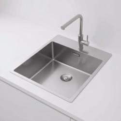 Pure.Sink Exclusivo RVS umivalnik 44x52 cm Tapwing z luknjo za pipo 10mm radius PEX4040T-02