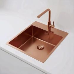 Pure.Sink Exclusivo Bakreno umivalno korito 44x52 cm Tapwing z odprtino za pipa 10mm radius PEX4040T-62