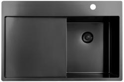 Pure.Sink Exclusivo Gun Metal majhno korito z odcejalnikom 78x52 cm Tapwing desno PEX3478RT-61