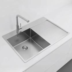Pure.Sink Exclusivo RVS umivalnik z odcejalnikom 78x52 cm Tapwing levo PEX4078LT-02