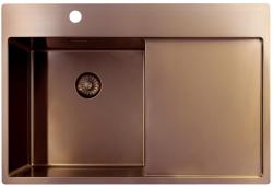 Pure.Sink Exclusivo Bakreni umivalnik z odcejalnikom 78x52 cm Tapwing levo PEX4078LT-62