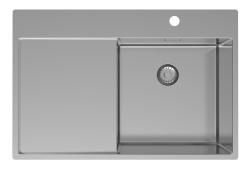 Pure.Sink Exclusivo RVS umivalnik z odcejalnikom 78x52 cm Tapwing desno PEX4078RT-02