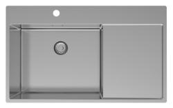 Pure.Sink Exclusivo RVS umivalnik z odcejalnikom 86x52 cm Tapwing na levi strani PEX5086LT-02