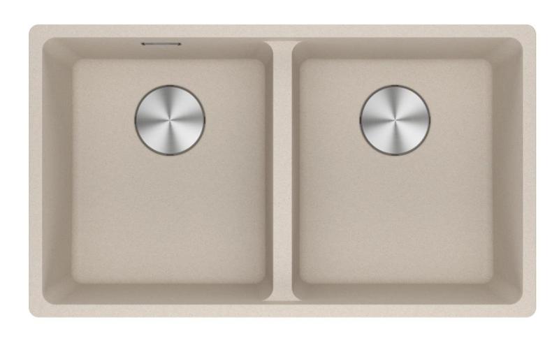 Franke Maris MRG 120-35-35 Fragranite Coffee cream dvojno pomivalno korito za vgradnjo 125.0725.661