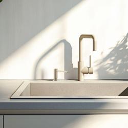 Franke Active vgradni kuhinjski dozirnik za milo granit Coffee cream 112.0633.091