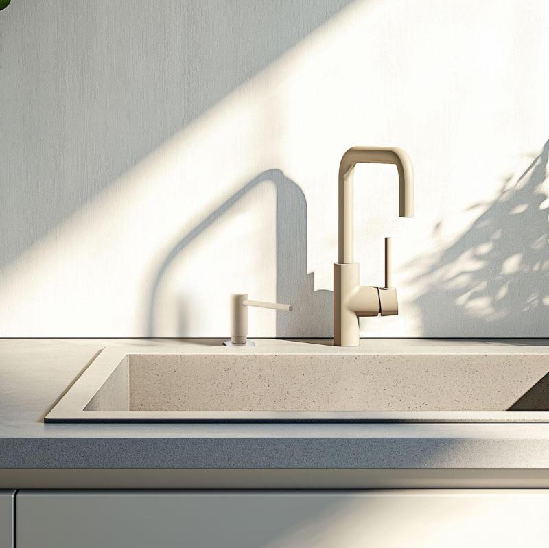 Franke Active vgradni kuhinjski dozirnik za milo granit Coffee cream 112.0633.091