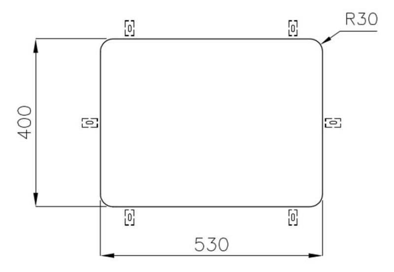 Foster Inox Pomivalno Korito 53 x 40 cm Vgradnja Pod Pultom 1208971523