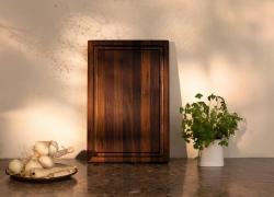 Woodsea Butcher Groove M - Orehova Lesena Deska za rezanje z utorom za sok 50x38 cm 1208971535