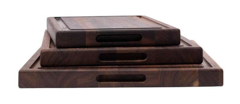 Woodsea Butcher Groove M - Orehova Lesena Deska za rezanje z utorom za sok 50x38 cm 1208971535