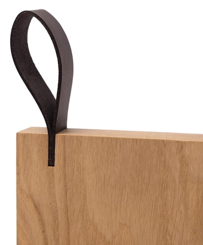 Woodsea Chop-Chop Oak M - Hrastova deska za rezanje 35x24cm z usnjenim ročajem 1208971540
