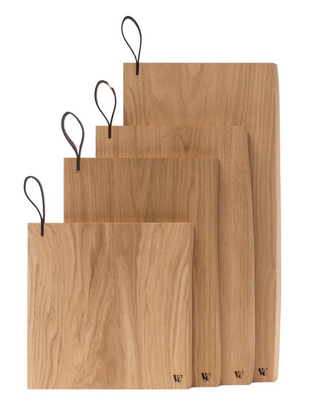 Woodsea Chop-Chop Oak L - Hrastova rezalna deska 40x24cm z usnjenim ročajem 1208971541