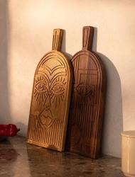 Woodsea Mask Oreh - Maska iz orehovega lesa, deska za rezanje in serviranje 38x19 cm 1208971561