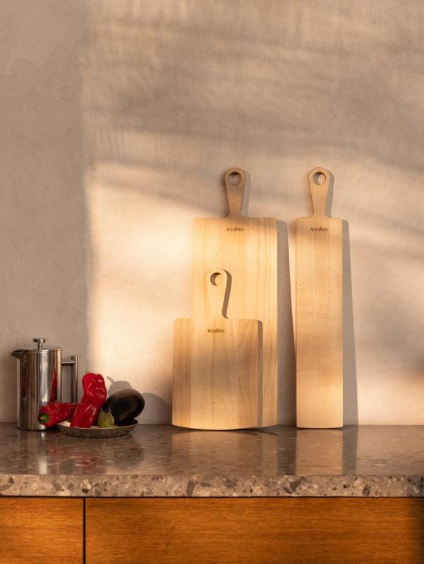 Woodsea Pine Natural - Servirna deska iz javorjevega lesa 11x62 cm 1208971578