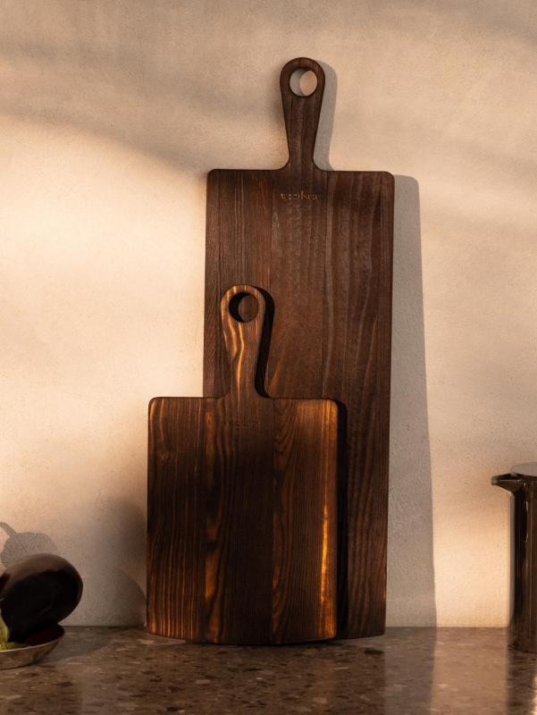 Woodsea Pine Burned - Servirna deska iz borovega lesa 11x62 cm 1208971579