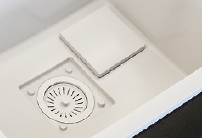 Graniteland Seta Granitni Beli Nadgradni Pomivalnik 80x50 cm 1208971618