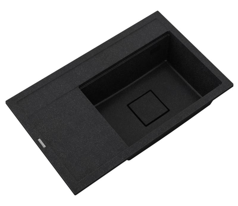 Graniteland Seta Granitni črni arduin Trdi kamen Nadgradnja umivalnika 80x50 cm 1208971619