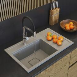 Graniteland Seta Granitni Bež Pesek Vgradnja Umivalnika 80x50 cm1208971620