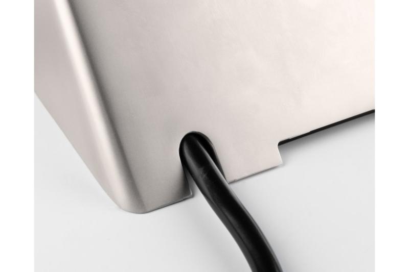 Pohištvena vtičnica SOFITO, 2xŠUKO, USB A+C, kabel 1,5 m, nerjaveče jeklo