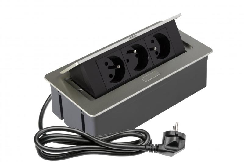 SOFT izvlečna vtičnica, napajalni kabel 1,5m