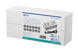 MULTISOFT pohištvena vtičnica 2x vtičnica z ozemljitvijo, USB A+C, RJ45, HDMI, napajalni kabel s priključkom, bela