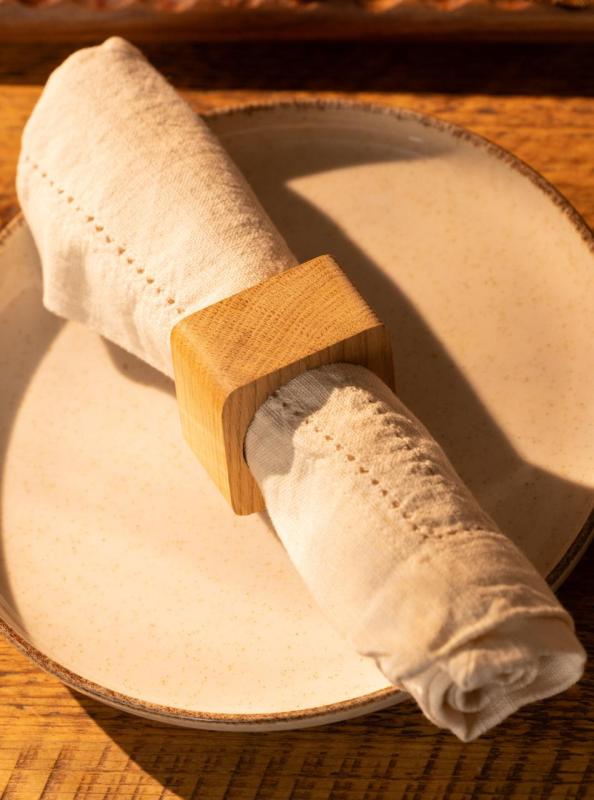 Woodsea Prstan za prtiček iz orehovine - Orehov prstan za prtiček 5x5 cm 2 kosi 1208971654