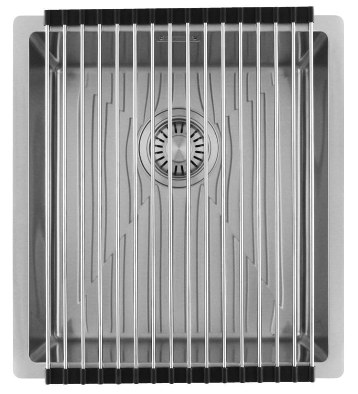 Pure.Sink Luxion Nerjaveče jeklo pomivalno korito 36x40 cm za vgradnjo pod pult, vgradnjo v pult in nad pultom  PLX3640-02