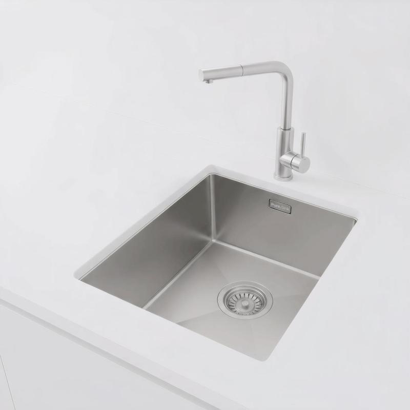 Pure.Sink Luxion nerjaveče jeklo pomivalno korito 36x40 cm podgradnja, vgradnja in nadgradnja PLX3640-02