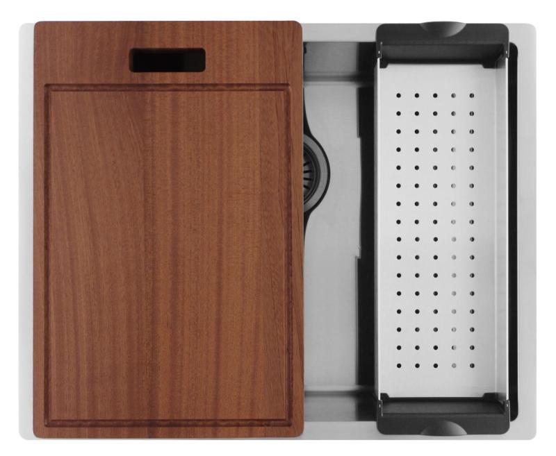 Pure.Sink Luxion Nerjaveče jeklo pomivalno korito 50x40 cm za vgradnjo pod pult, vgradnjo v pult in nadgradnjo  PLX5040-02