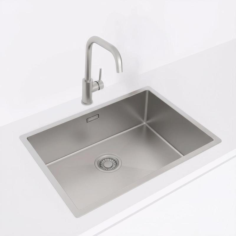 Pure.Sink Luxion nerjaveče jeklo pomivalno korito 55x40 cm podgradnja, vgradnja in nadgradnja PLX5540-02