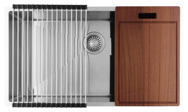 Pure.Sink Luxion Velika nerjaveča pomivalna korita 74x40 cm za vgradnjo pod pult, vgradnjo v pult in nadgradnjo PLX7440-02