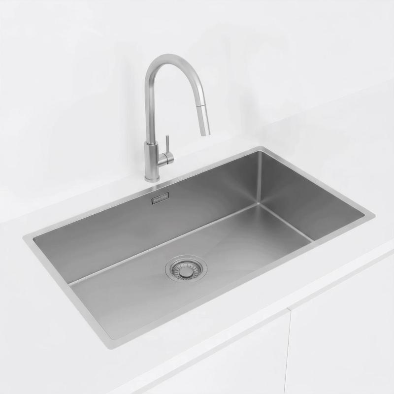 Pure.Sink Luxion Velika nerjaveča pomivalna korita 74x40 cm za vgradnjo pod pult, vgradnjo v pult in nadgradnjo PLX7440-02