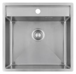 Pure.Sink Luxion Nerjaveče jeklo pomivalno korito 51x50 cm Tapwing z odprtino za pipo PLX5150T-02