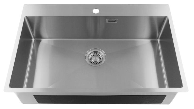 Pure.Sink Luxion Velika nerjaveča pomivalna korita 78x50 cm Tapwing z odprtino za pipo PLX7850T-02