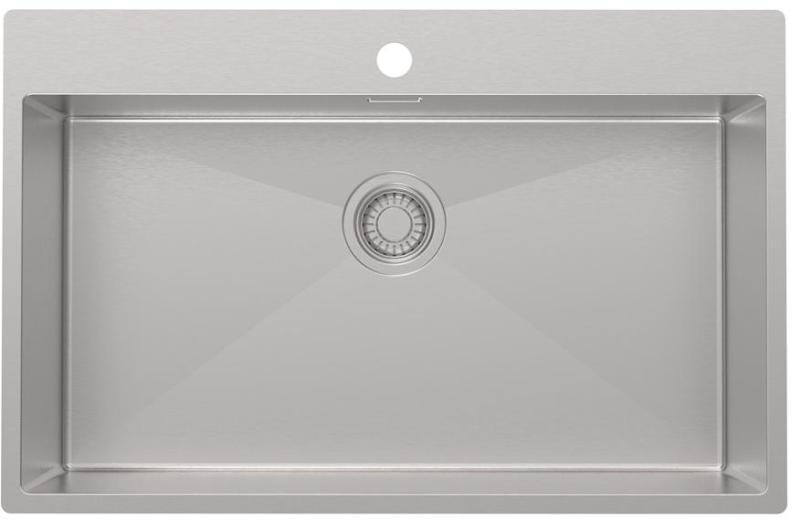 Pure.Sink Luxion Velika nerjaveča pomivalna korita 78x50 cm Tapwing z odprtino za pipo PLX7850T-02