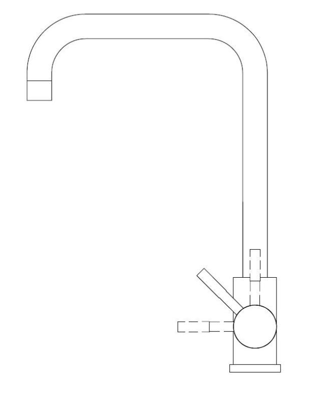 Pure.Sink Elite Steel Pure kuhinjska pipa PVD Baker PS8010-62