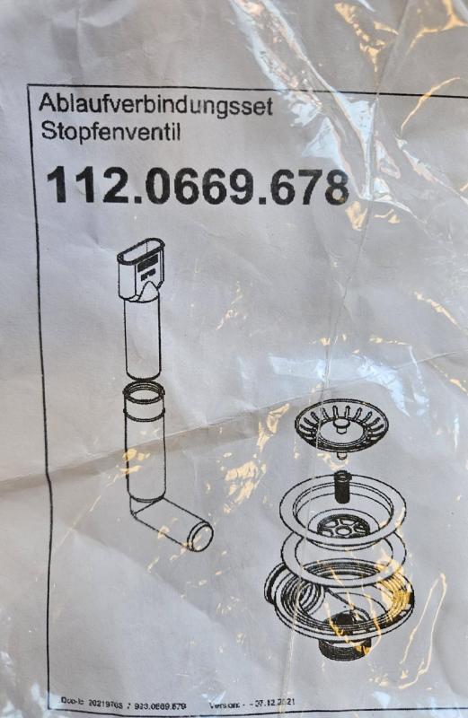 Franke nerjaveče jeklo odtočni komplet Sirius, 1 posoda, 1 sredinski preliv 112.0669.678