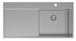 Pure.Sink Exclusivo Nerjaveče jeklo pomivalno korito z odkapnim delom 100x52 cm Tapwing desno PEX47100RT-02