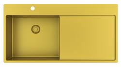 Pure.Sink Exclusivo Zlata pomivalna korita z odkapnim delom 100x52 cm Tapwing levo PEX47100LT-60