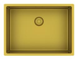 Pure.Sink Exclusivo Zlata pomivalna korita 55x40 cm, 10 mm polmer, podgradnja, vgradnja in nadgradnja PEX5540-60