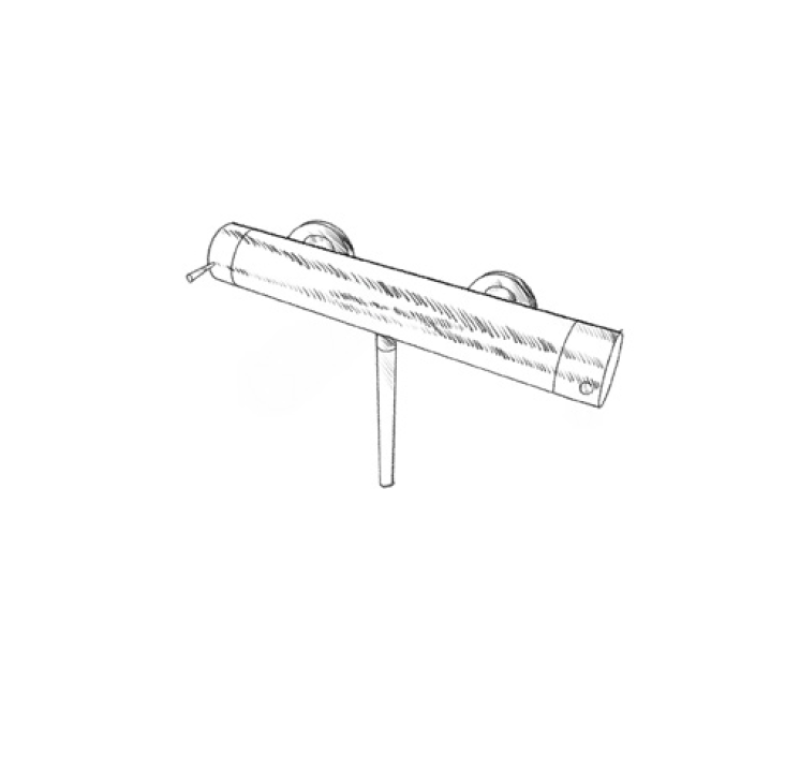 MURO TUA tuš mešalnik s tuš garnituro krom M1.B1.CR